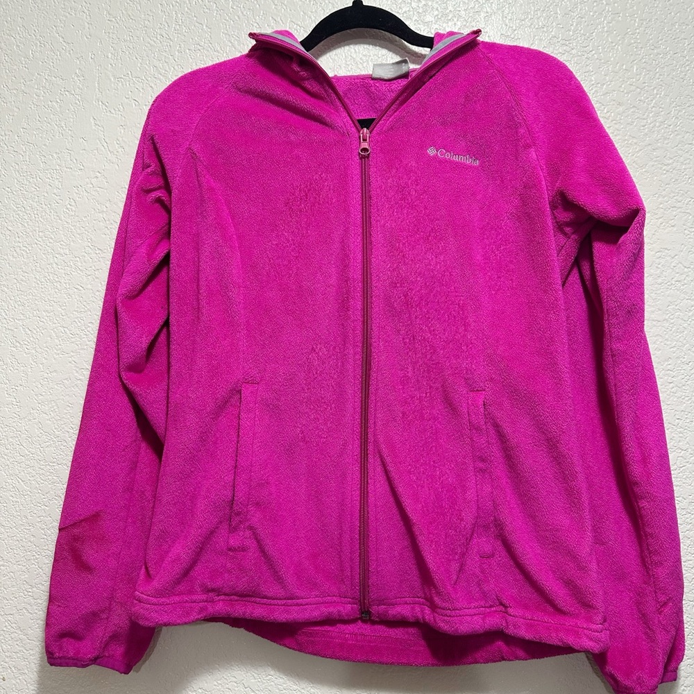Columbia vintage Y2K Vibrant Pink Zip-Up Jacket - Picture 3 of 9